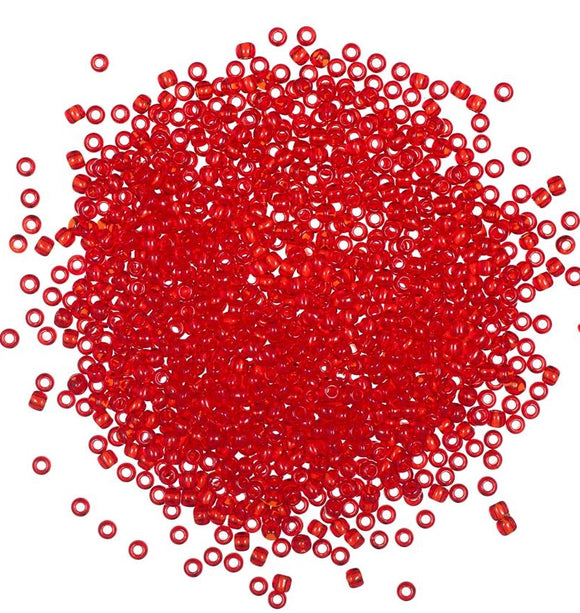 Seed Beads, Mill Hill Beads, Economy Pack Bulk-Buy, 2.5mm 22013 Red
