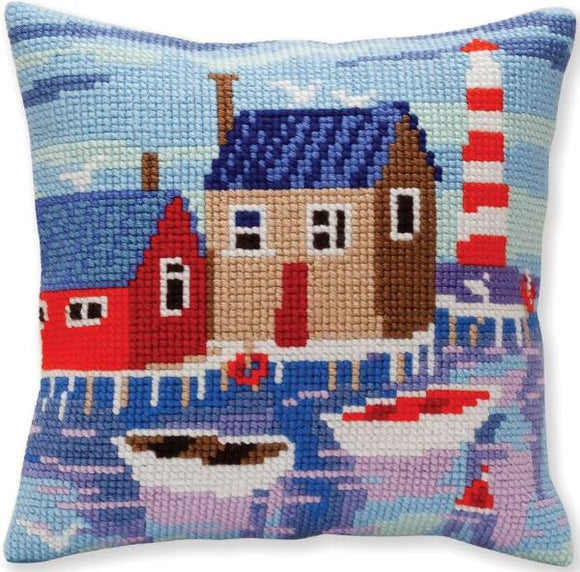 Serene Harbour CROSS Stitch Tapestry Kit, Collection D'Art CD5388