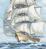 Ship Cross Stitch Kit, LetiStitch LETI907