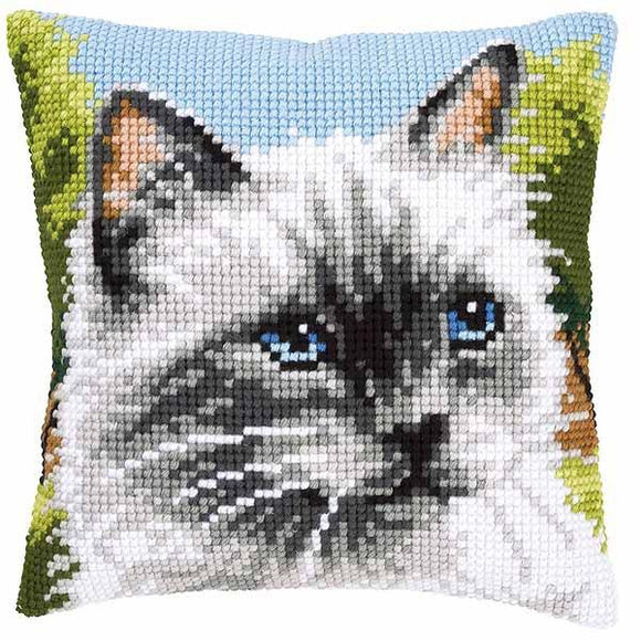 Siamese Cat CROSS Stitch Tapestry Kit, Vervaco PN-0146067