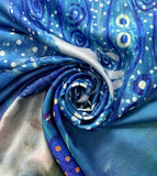 Silk Scarf - Klimt Portrait of Emilie Floge Silken Fabric Scarf / Shawl