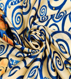 SILK Scarf - Klimt Tree of Life Silk Fabric Scarf / Shawl