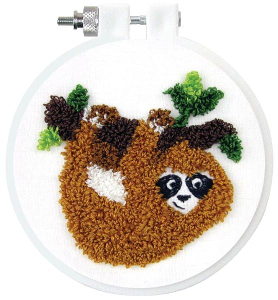 Punch Needle Kit, Sloth Punch Needle Embroidery Starter Kit 235
