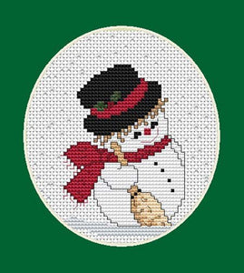 Snowman Cross Stitch Kit Mini, Luca-s B1071