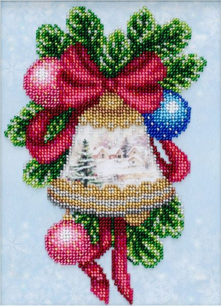 Snowy Bell Bead Embroidery Kit, Bead Work Kit VDV, TN-1214
