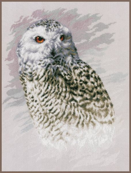 Snowy Owl Cross Stitch Kit, Lanarte PN-0183826