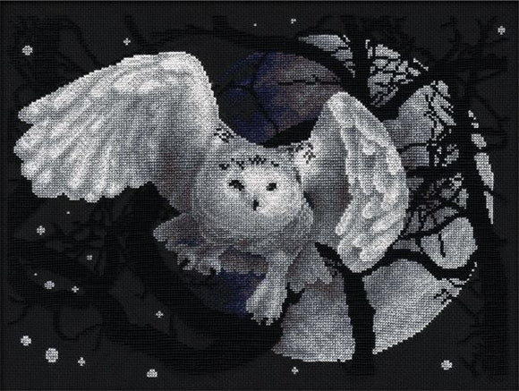 Snowy Owl Cross Stitch Kit, Panna J-0359