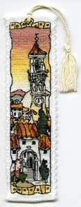 Spanish Hill Town Bookmark Cross Stitch Kit, Michael Powell Art BM002