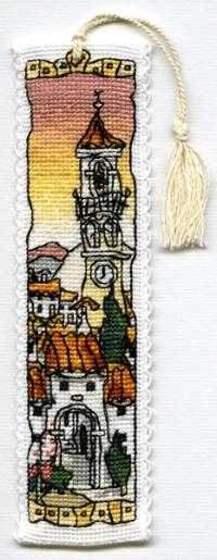 Spanish Hill Town Bookmark Cross Stitch Kit, Michael Powell Art BM002