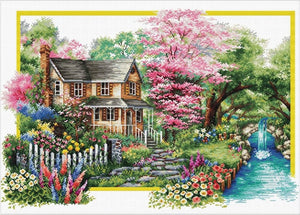 Spring Comes NO-COUNT Printed Cross Stitch Kit N740-058