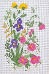 Spring Meadow Embroidery Kit, Ribbon Embroidery Panna C-0761