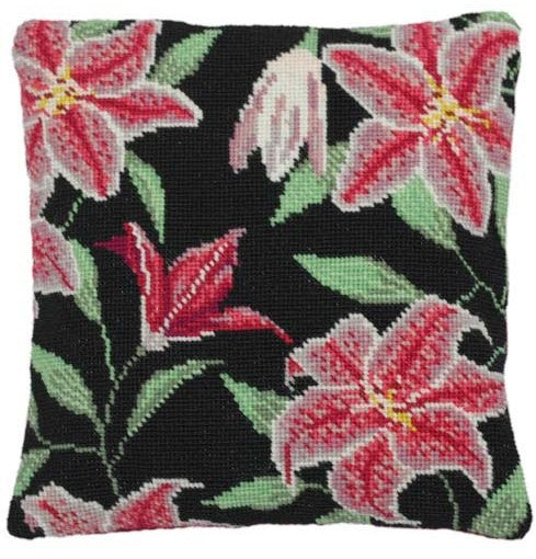 Tapestry Kit Stargazer Lily Cushion / Herb Pillow, Cleopatra's Needle