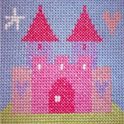 Cross Stitch Kit Fairy Castle, Starter Counted Cross Stitch, Stitching Shed