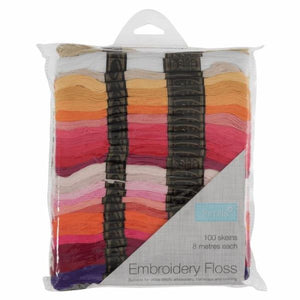 Stranded Cotton Embroidery Thread Pack of 100 -Trimits JUMBO Set