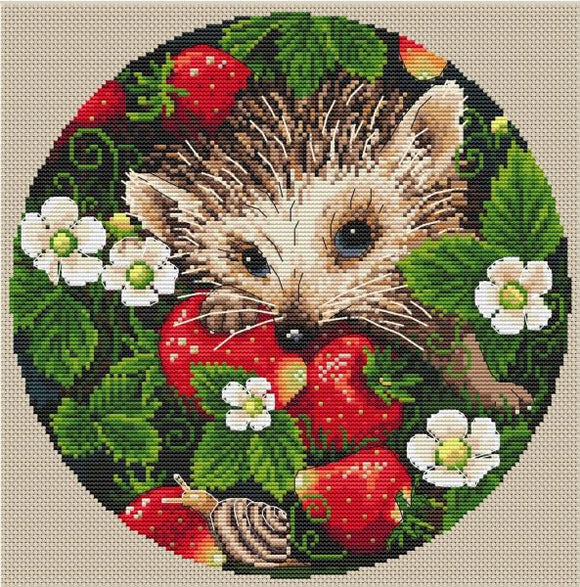 Strawberries Cross Stitch Kit, Merejka K-036