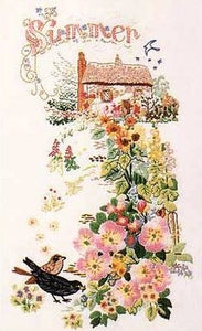 Embroidery Kit Summer Cottage Garden, Design Perfection E130
