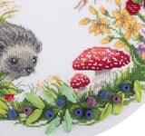 Summer Wildlife Wreath Cross Stitch Kit, Panna PS-1757