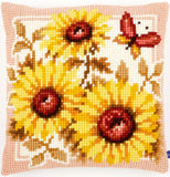Sunflowers and Poppies CROSS Stitch Tapestry Kits, Vervaco -PAIR