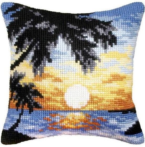 Sunset Beach CROSS Stitch Tapestry Kit, Orchidea ORC9064
