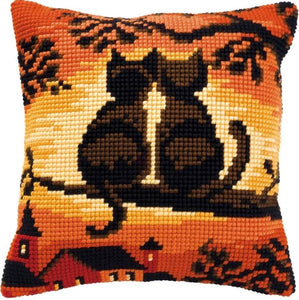 Sunset Cats CROSS Stitch Tapestry Kit, Vervaco pn-0008662