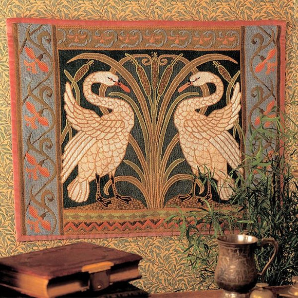 Swans Wallhanging, Glorafilia Needlepoint Kit, Tapestry Kit