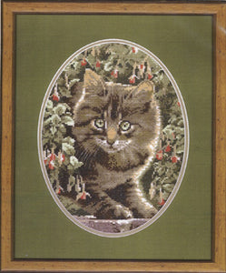 Tabby Kitten Cross Stitch Kit, John Stubbs, Heritage Crafts