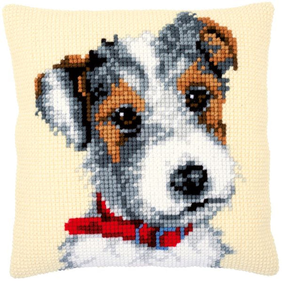 Terrier with Red Collar CROSS Stitch Tapestry Kit, Vervaco PN-0169611