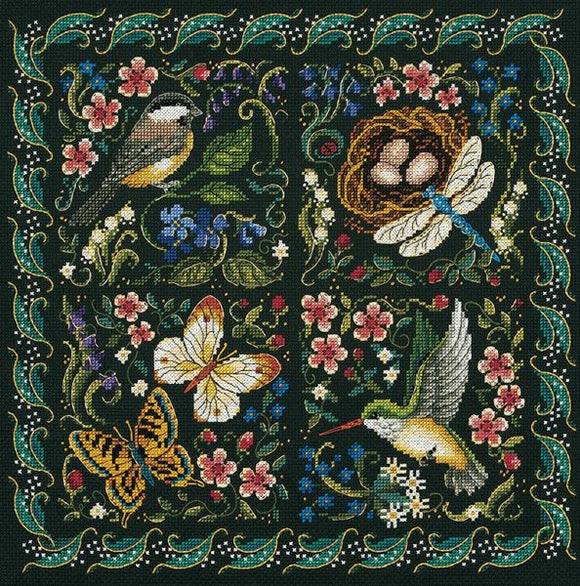 The Finery of Nature Cross Stitch Kit, Dimensions D03824