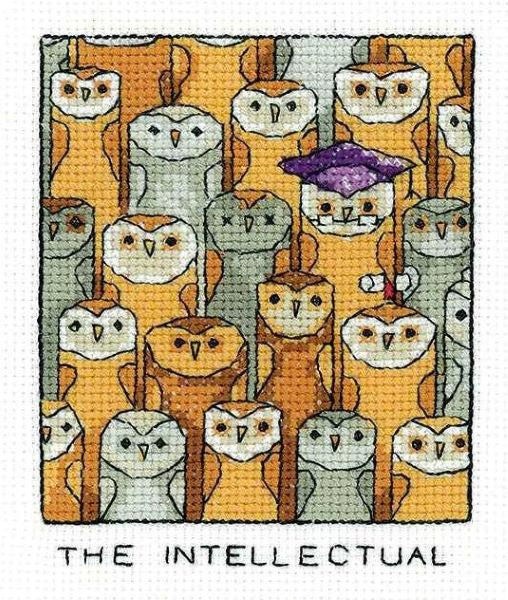 The Intellectual Cross Stitch Kit, Heritage Crafts -Peter Underhill