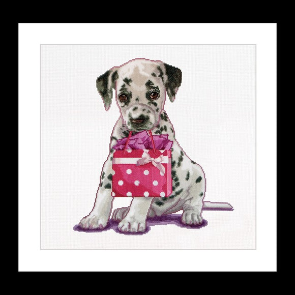 Cross Stitch Kit Dalmation Puppy, Counted Cross Stitch Kit Thea Gouverneur