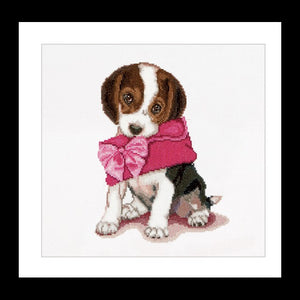 Puppy with Purse, Counted Cross Stitch Kit Thea Gouverneur
