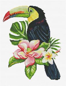 Toucan Lookout PRINTED Cross Stitch Kit, Needleart World N440-100