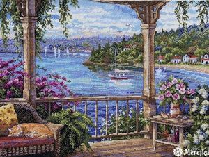 Tranquility Cross Stitch Kit, Merejka K-184