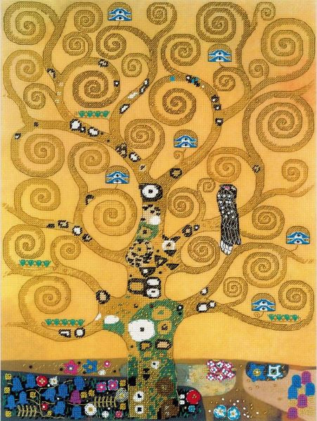 Tree of Life, Klimt Cross Stitch Kit, Riolis RPT-0094