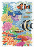 Tropical Fish Cross Stitch Kit, Heritage Crafts -Karen Carter
