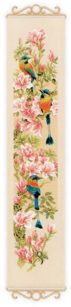 Tropical Birds Cross Stitch Kit Banner, Riolis R1905
