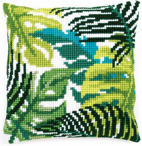 Tropical Leaves CROSS Stitch Tapestry Kit, Vervaco PN-0166284