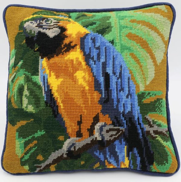 Tropical Parrot Tapestry Kit Needlepoint Kit Cleopatra's Needle