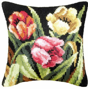 Tumbling Tulips CROSS Stitch Tapestry Kit, Orchidea ORC9077