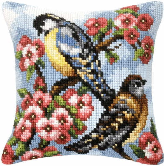 Birds and Blossom CROSS Stitch Tapestry Kit, Orchidea ORC.9021