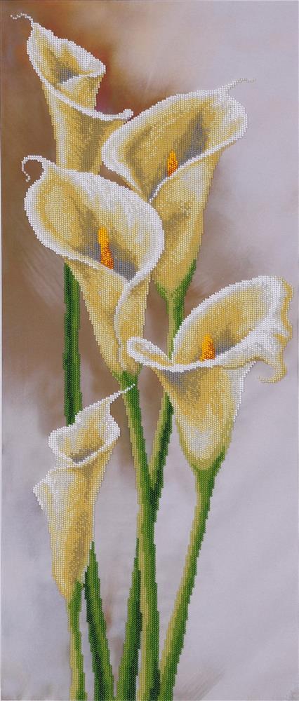Bead Embroidery Kit Calla Lilies Bead Work Embroidery Kit VDV