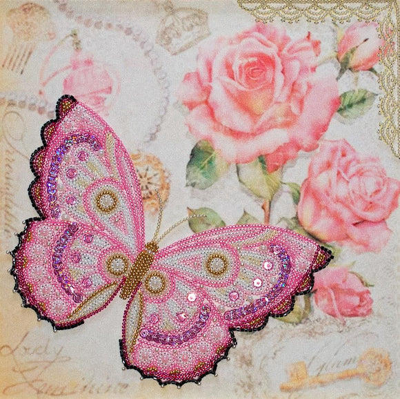 Bead Embroidery Kit Delicacy Butterfly Bead Work Embroidery Kit VDV