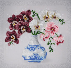 Bead Embroidery Kit Orchids Bead Work Embroidery Kit VDV