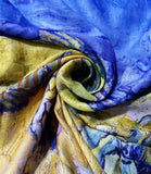 Scarf - Van Gogh Haystacks Soft Cotton Blend Fabric Scarf / Shawl