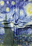 Scarf - Van Gogh Starry Night Soft Cotton Blend Fabric Scarf / Shawl