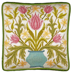 Vase of Tulips Tapestry Kit, Needlepoint Kit, William Morris, Bothy Threads TAC14