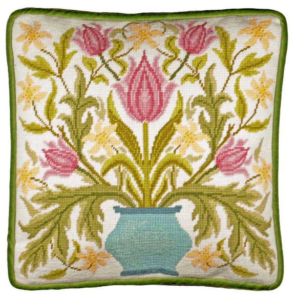 Vase of Tulips Tapestry Kit, Needlepoint Kit, William Morris, Bothy Threads TAC14