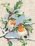 Winter Robins Cross Stitch Kit, Vervaco PN-0170739