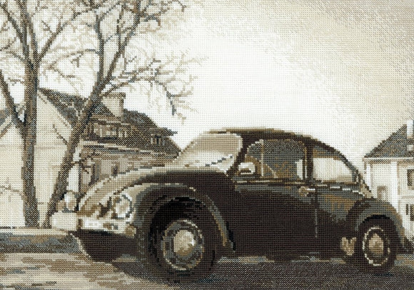 Volkswagen Beetle Cross Stitch Kit, Riolis R1177