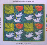 Voysey Birds and Strawberries Tapestry Needlepoint Kit, The Fei Collection